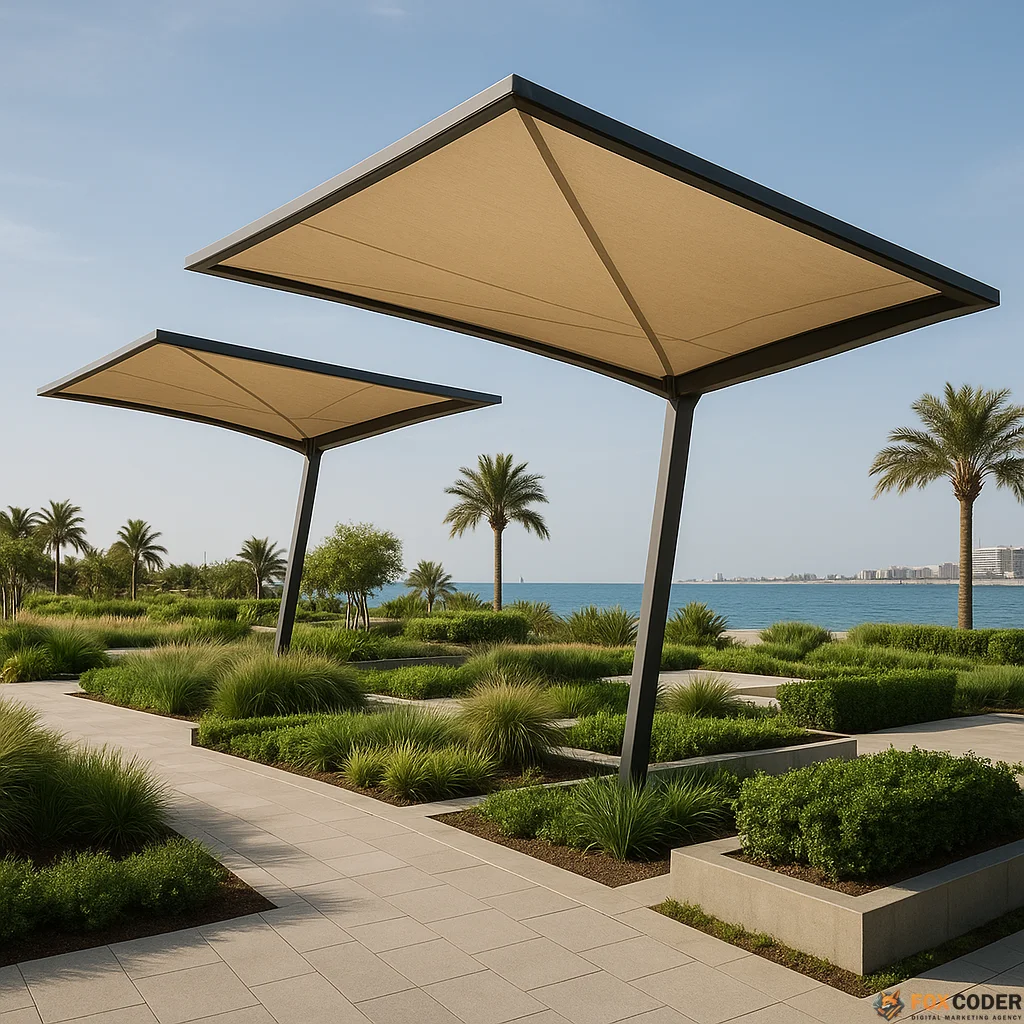 صورة مقالة دليل تصميم وتركيب المظلات الخارجية في جدة باحتراف